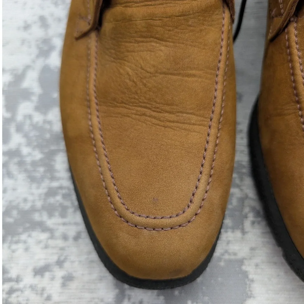 Geox Respira Nabuk 2535 Tan Leather Chukka Boots Mens 41 Italian Breathable‎